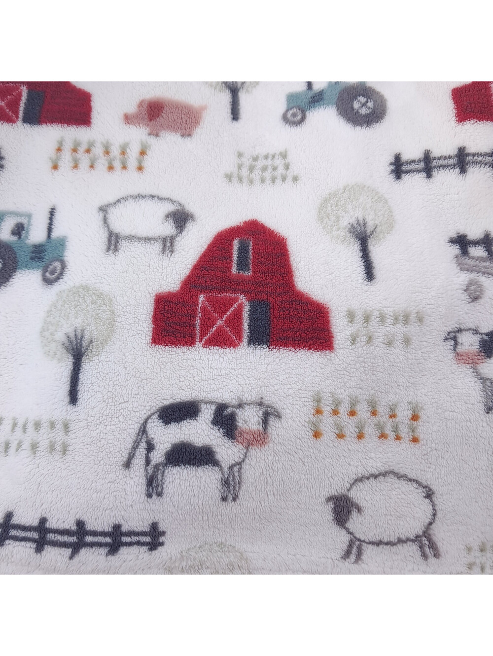 Baby Thro Tyler Farm Baby Blanket Barn Animals Plush Cow sheep Pig Jimco Lamp
